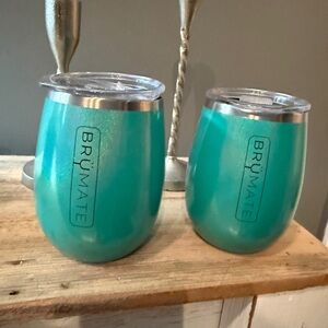 BrüMate Aqua Wine Tumblers Set of Two.